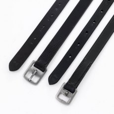 Hy Stirrup Leathers Black