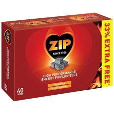Zip High Performance Energy Firelighters 40 Pack