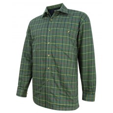 Hoggs Checked Green Beech Fleece-Lined Shirt