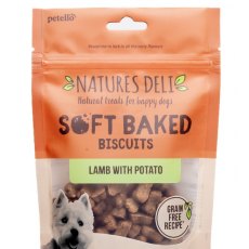 Natures Deli Grain Free Soft Baked Lamb With Potato Dog Treat 100g