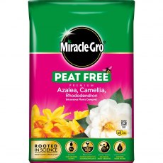 Miracle-Gro Peat Free Premium Azalea, Camellia & Rhododendron Ericaceous Compost 40L