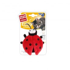 GiGwi Ladybird Motion Activated Beetle Sound Cat Toy Red