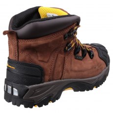 Amblers Waterproof Lace up Safety Boot Brown