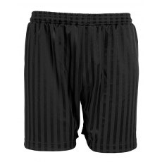 Striped Football Short Black