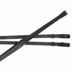 Collegiate Rubber Reins Flexi Grip Black