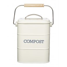 Living Nostalgia Compost Bin 3L Cream