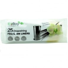 Eco Drawstring Vanilla Bin Liners 50L 15 Pack
