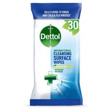 Dettol Anti Bacterial Surface Wipes 30 Pack