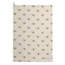 Sophie Allport Tea Towel Bees Linen