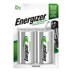 Energizer Rechargeable D Battery 2 Pack