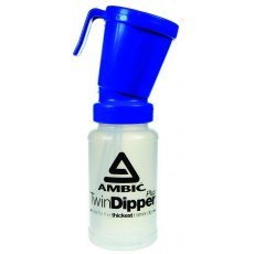 Twin Teat Dipper Cup Yellow/Blue Twin Teat Dipper Cup Yellow/Blue