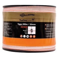 Gallagher TurboLine Tape White 200m 12.5mm