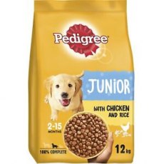 Pedigree Puppy Medium Dog Complete Dry with Chicken and Rice 12kg