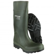 Dunlop Purofort Green Wellington