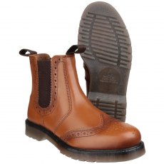 Amblers Dalby Brogue Tan Boot