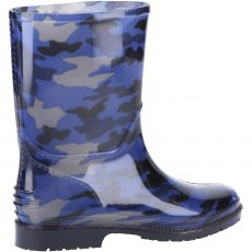 Cotswold Camouflage Kids Wellington Navy