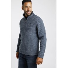 Weird Fish Newark 1/4 Zip Eco Fleece Navy