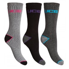 SOCK JCB OUTDOOR LDS PK3