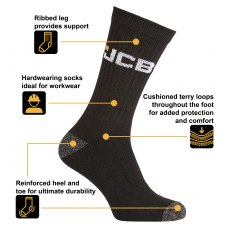 JCB Value Work Sock 8 Pack