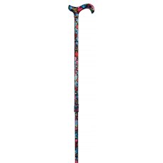 Classic Canes Floral Cane Dark Blue