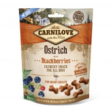 DOG TREAT OSTRICH & BLACK 200G