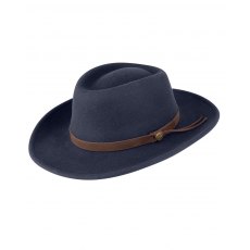 Hoggs Perth Crushable Felt Hat Navy