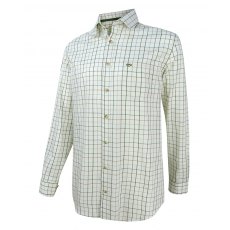 Hoggs Balmoral Tattersall Shirt Green & Brown