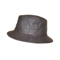 Hoggs Waxed Bush Hat Brown