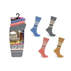 Printed Boot Socks 3 Pack
