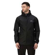 Regatta Men's Pack-It III Waterproof Jacket Black