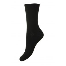 Cotton Rich Socks Black 3 Pack