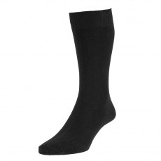 Cotton Rich Sock Black 3 Pack