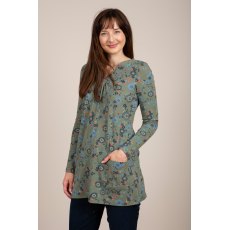 Lily & Me Alderway Khaki Flower Tunic