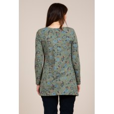 Lily & Me Alderway Khaki Flower Tunic