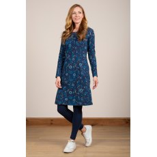 Lily & Me Halmore Navy Flower Dress