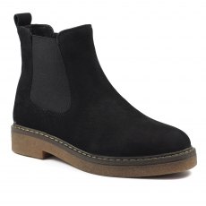 Lazy Dogz Skye Suede Black Ankle Boot