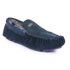 Lazy Dogz Percy Suede Slipper Navy