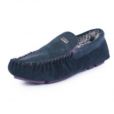 Lazy Dogz Percy Suede Slipper Navy