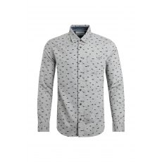 Weird Fish Elstow Shirt Pearl Grey