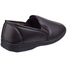 Fleet & Foster Visa Gusset Slipper Brown