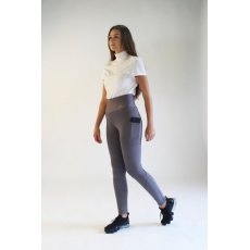 Gallop Riding Tights With Pocket Grey
