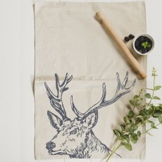Linen Stag Tea Towel