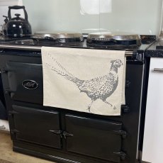 Linen Pheasant Tea Towel