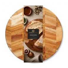 Barbary & Oak Round Chevron Chopping Board