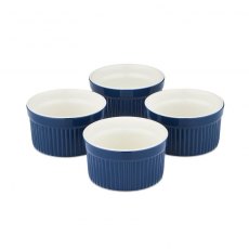 Barbary & Oak Ceramic Ramekins Blue 4 Pack