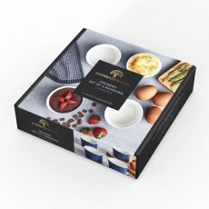 Barbary & Oak Ceramic Ramekins Blue 4 Pack