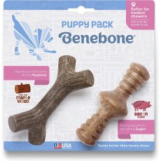 Benebone Puppy Maplestick & Zaggler 2 Pack