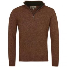 Barbour Nelson Half Zip Jumper Dark Sand