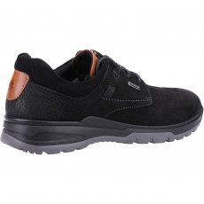 Hush Puppies Nubuck Pele Lace Up Shoe Black