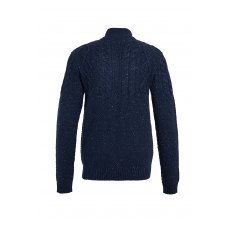 Weird Fish Ponty Knit Jumper Navy Size L